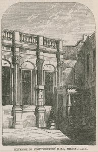 Äußeres der Clothworkers Hall, Mincing Lane, London von English School