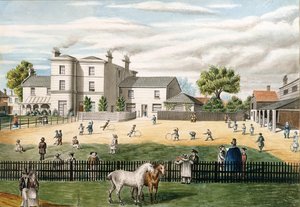 Fairfield House Schule und Spielplatz von English School