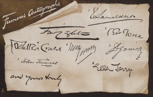 Berühmte Autogramme ... und meine Wenigkeit