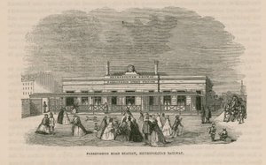 Farringdon Road Station der Metropolitan Railway von English School