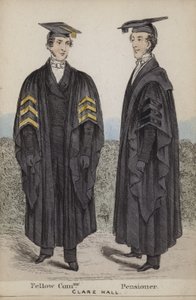 Fellow Commoner, Pensionär, Clare Hall von English School