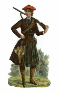 Weibliche Moorhuhnschützin von English School