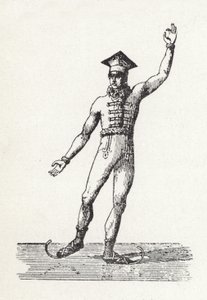 Figur eines Mannes beim Eislaufen von English School