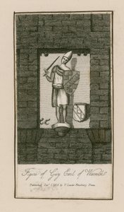 Figur des Guy, Earl of Warwick (Gravur)