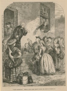 Fleet-Ehen; Szene im Fleet-Gefängnis während der Herrschaft von König George II von English School