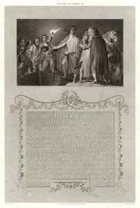 Flucht von James II von English School