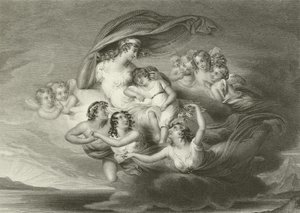 Flucht der Venus mit Ascanius von English School