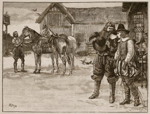 Flucht der Lady Arabella Stuart, Illustration aus Cassells Illustrierter Geschichte Englands