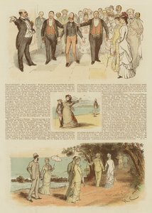 Flirts in Frankreich (Chromolitho) von English School