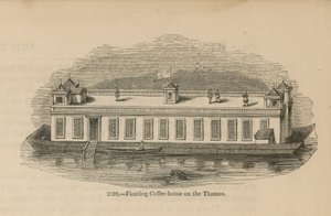 Schwimmendes Kaffeehaus auf der Themse von English School