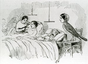 Florence Nightingale und einer ihrer pflegenden Engel auf der Krim