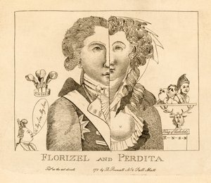 Florizel und Perdita, veröffentlicht um 1783 von English School