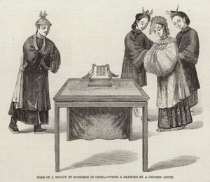 Form eines Ehevertrags in China