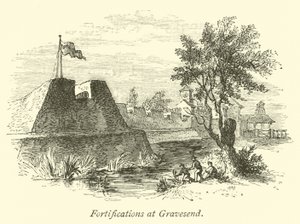 Befestigungen in Gravesend von English School