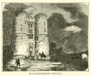 Schloss Fotheringhay von English School
