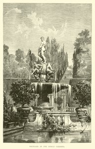 Brunnen in den Boboli-Gärten von English School