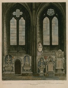Viertes und fünftes Fenster, Nordschiff, Westminster Abbey, London von English School