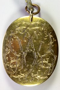 Rahmen für ein Miniaturporträt eines Herrn namens William Lord Russell (Gold)