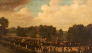 Francis Dukinfield Astley in Prozession als hoher Sheriff, ca. 1806-7 von English School