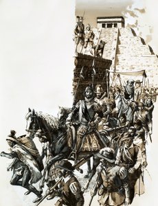 Die Expedition von Francisco de Coronado, um Cibola zu finden von English School