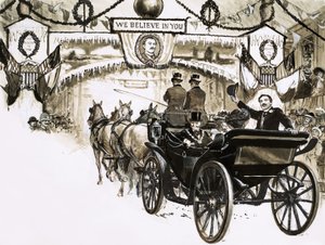Frederick Cook im Ruhm des Nordpols 1908... aber hat er es wirklich erreicht? von English School