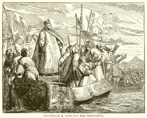 Friedrich I. überquert den Bosporus von English School
