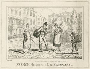 Französische Musiker oder Les Savoyards von English School
