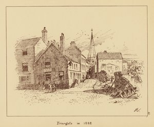 Friargate im Jahr 1882 von English School