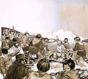 Fridtjof Nansen, der norwegische Entdecker, der nach Grönland segelte von English School