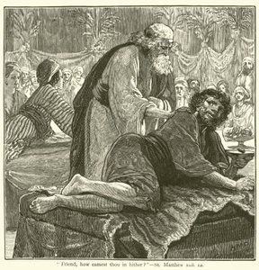 "Freund, wie bist du hier hereingekommen?", Matthäus, xxii von English School