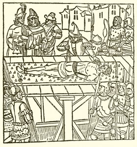 Aus Lydgates Fall of Princes, 1494 von English School