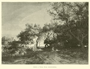 Von einer Villa in der Nähe von Bordighera von English School