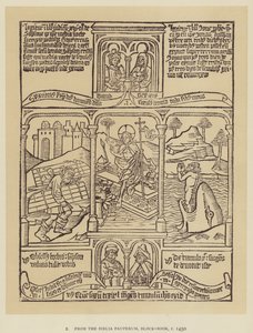 Aus der Biblia Pauperum, Blockbuch, ca. 1450 von English School