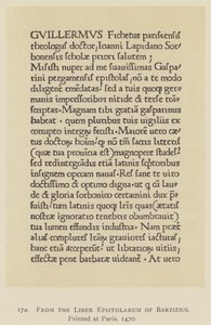 Aus dem Liber Epistolarum von Barzizius, gedruckt in Paris von English School