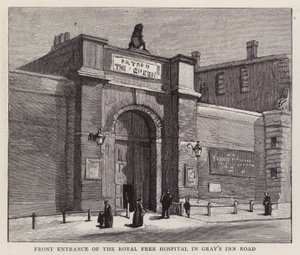 Haupteingang des Royal Free Hospital, Gray