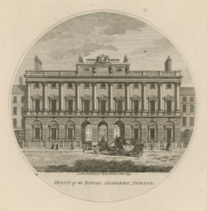 Vorderseite der Royal Academy, Strand von English School