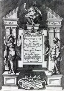 Frontispiz für Argenis von John Barclay, zweite englische Ausgabe, 1636 von English School