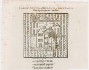 Frontispiz zu Hollands Leaguer, 1632. Paris Garden von English School