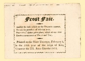 Frostjahrmarkt von 1814 von English School