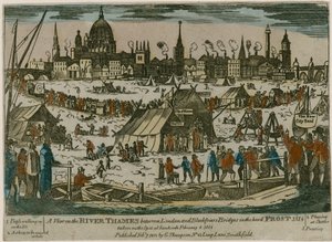 Frostmesse auf der Themse, 1814 von English School