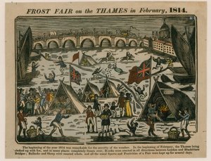 Frostmesse auf der Themse, 1814