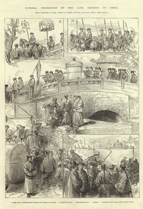 Trauerzug der verstorbenen Kaiserin von China von English School