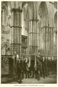 Beerdigung von Livingstone in der Westminster Abbey