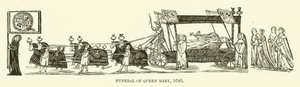 Beerdigung von Königin Maria von English School