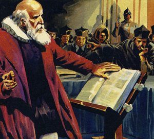 Galileos Entdeckung, dass die Erde sich um die Sonne dreht, wurde als Ketzerei angesehen von English School