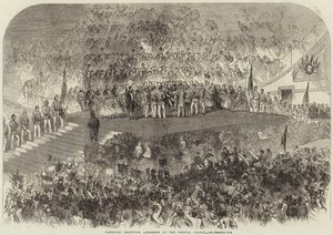Garibaldi empfängt Adressen im Crystal Palace von English School