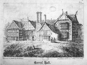 Garrat Hall, Manchester, graviert von H.G. James, spätes 18. Jahrhundert von English School