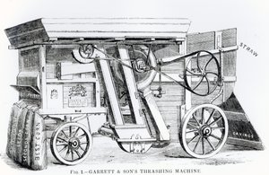 Garrett und Sons Patent Kombinierte Dresch- und Reinigungsmaschine