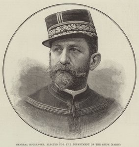 General Boulanger, gewählt für das Département Seine, Paris von English School