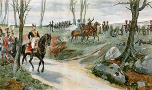 General Drouot und die Artillerie der Garde bei Hanau von English School
